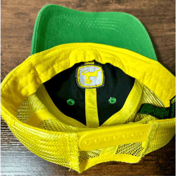 John Deere Toddler Tractors Farm Green & Yellow SnapBack Hat - Picture 7 of 8